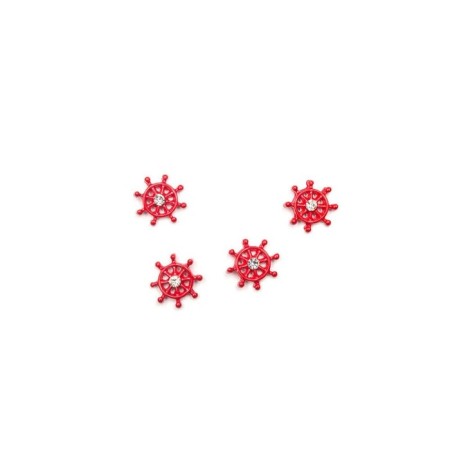 Metal fittings TNL “The helm of red”, 4 pcs