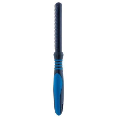 Delight comb, with rings, 56 teeth 20 mm, black and blue-1