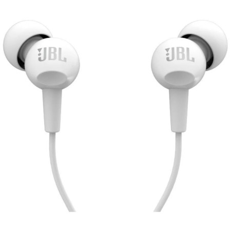 Headphones JBL C100SI, vacuum, microphone, 100DB, 16 Ohm, 3.5 mm, 1.2 m, white