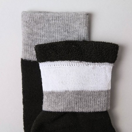 Socks female terry cat, black/gray color, size 23-25-1