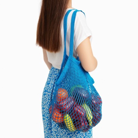 Avoska, 41 x 27 cm, handle 17 cm, cell 1.5 cm, blue-2