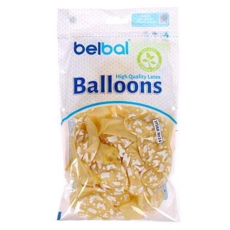 Latex ball 14 "Butterflies", set 25 pcs., Transparent-2