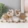 Polystone souvenir "White Elephant in Popon with Gold" MIX 12x6x12 cm