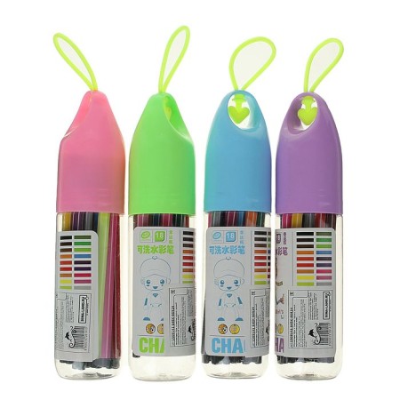 Fleeters, 18 colors, in a plastic tube with a pen, a ventilated cap, mix-1