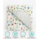 Baby rug is sods, size 115x115 cm, print road, color gray