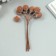 Decor for creativity "Berry of Rowan" 1 bouquet = 10 berries brown yoke 10x1.5 cm
