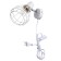 Scoop with a switch on the wire "Chloe" E14 40W white 19x10x18cm