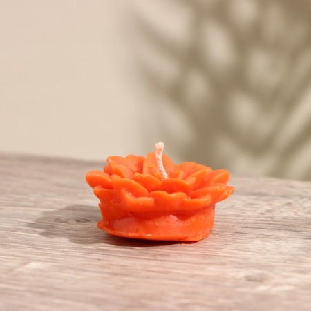 Candle "Flower" 5x5x2 cm, soy wax, mix-2