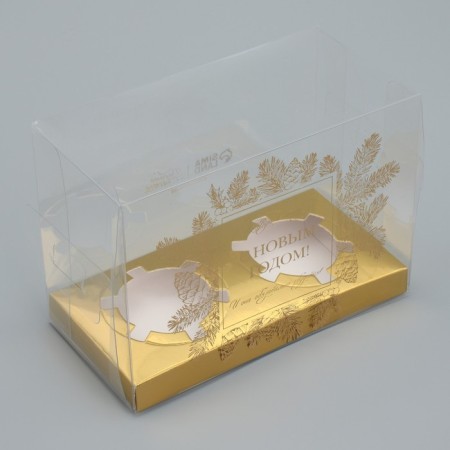 Box for the captake “Believe in the Dream”, gold, 8 x 16 x 11.5 cm, New Year-3