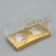 Box for the captake “Believe in the Dream”, gold, 8 x 16 x 11.5 cm, New Year