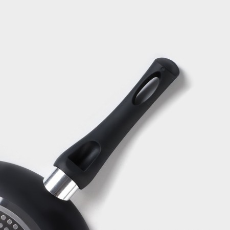 Field frying pan Basic, D = 26 cm, plastic handle, anti -stick coating, induction, black color-3