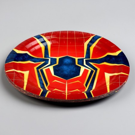 Disposable paper plate "Web", 18 cm-3