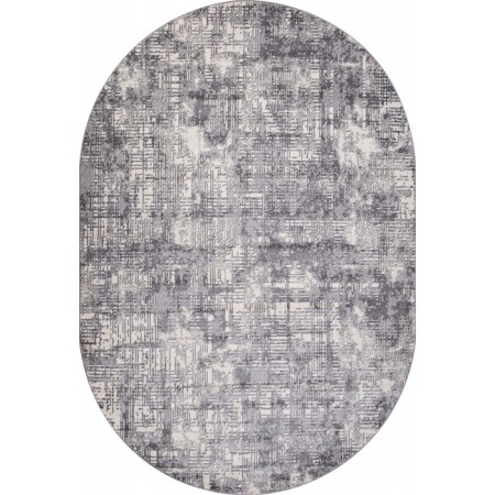 Oval Merinos Tornado carpet, size 250x400 cm, Gray color-1