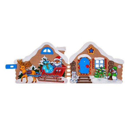 Developing book from felt "House of Santa Claus"-7