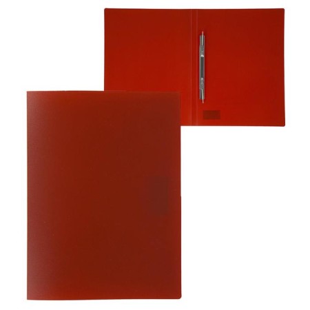 A folder with a spring -resource A4, 500 microns, a root of 15 mm, calligrata, up to 100 sheets, red