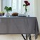 ECO Ethel tablecloth, col. Gray, 136x250 cm, 70% HL, 30% linen, 190 g/m2