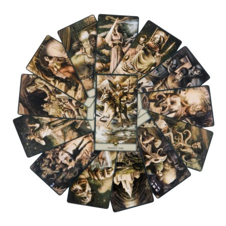 Tarot cards "Black Grimoers", 78 l, map 6.6 x 12 cm-2