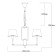 Sofia chandelier, size 64x100x64 cm, 240W 6xe14 IP 20