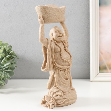 Polystone souvenir "Hothee with a caliper of gold" sandy 11x7x27.5 cm-1