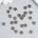 Beads Metal for creativity "micro" silver set 30 pcs 0.37x0.6x0.6 cm