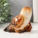 Souvenir Polystone Lak "Ordinary Siper (Owl) with a cub" 11.5x6.5x10.2 cm