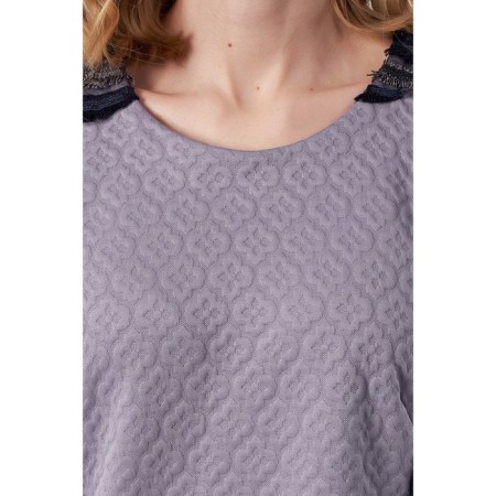 Female dress, size 44, gray color, blue-4