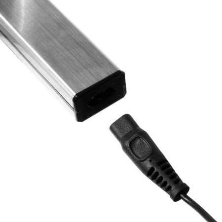 Luazon Ltri-17 hair trimmer, for mustaches/nose/beards, 4 nozzles, batteries, silver-8