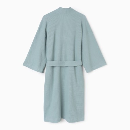 Women's bathrobe, blue color, size 50 (XL)-7