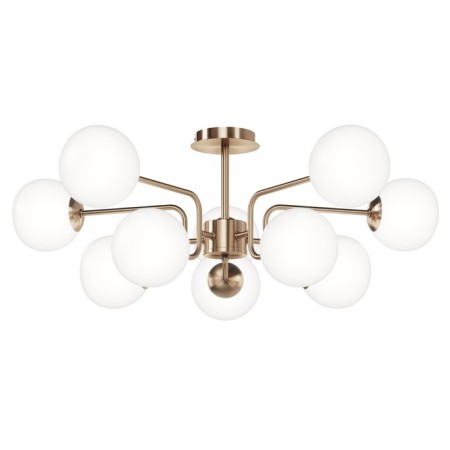 Suspended lamp Maytoni Mod221PL-10G, 10HE14, 40W, 90.7x90.7 cm, brass color-1