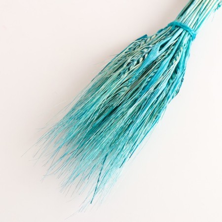 A set of dried flowers "rye", a ban 35-40 pcs, length 55-65 (+/- 6 cm), turquoise-2