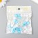 Plastic beads "Crystal polyhedron. Blue, white, transparent" set 30 g 1x1x1 cm