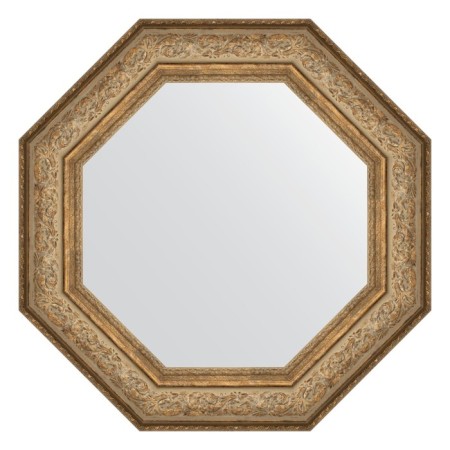 Mirror in the baguette frame, an ancient bronze vignette 109 mm, 70.6x70.6 cm