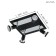 Sarria lamp, 4x5W Gu10, 3000k, 1600lm, chrome color, black