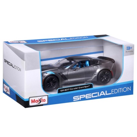 MASTO DIE-CAST 2017 Corvette Grand Sport, 1:24, silver color-11