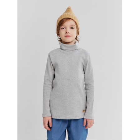 Turtleneck children's minku, color gray-melange, height 104 cm