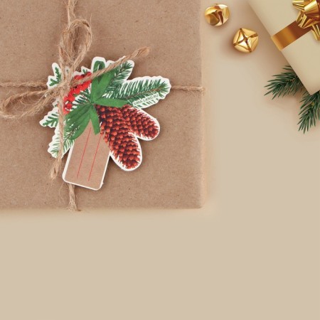 Schildik decorative for the gift "Schilds with Schild", 7 x 6.3 cm, New Year-2