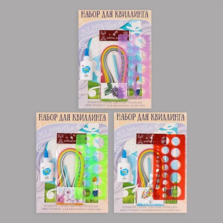 Quilling set of 170 strips with "Air Snake" tools 25x33.7 cm-10