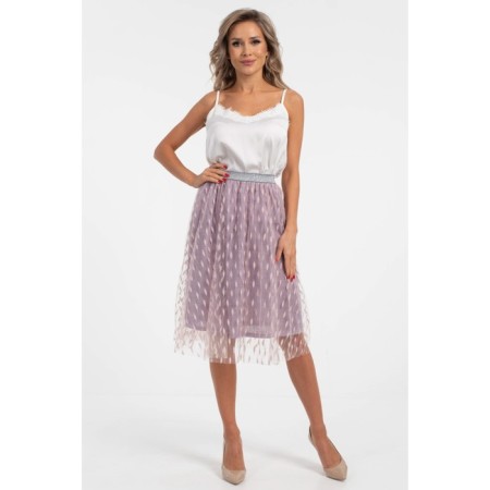 Female skirt, size 52, pink color-2