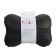 Car bone pillow, on a headrest, eco -leather perforated, black 16x24 cm