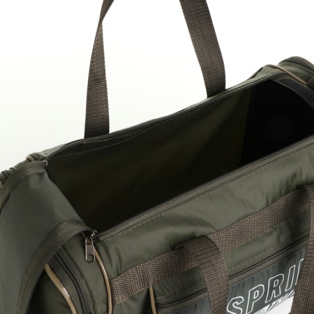 Sports bag with lightning, 3 outer pockets, green color-2