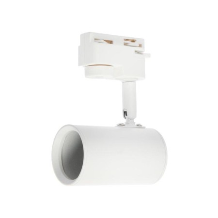Track lamp, under the GU5.3 lamp, cylinder, white body