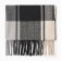 Women's stole, black/gray color, size 70x180 cm