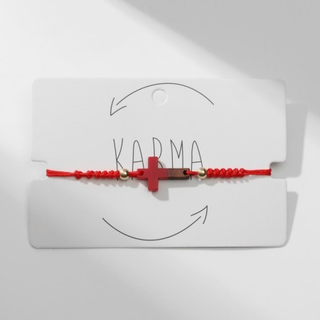 Bracelet-reinforcing "red thread" cross, red color-1