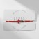 Bracelet-reinforcing "red thread" cross, red color