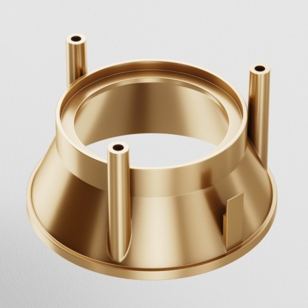 Technical C064-01MG accessory, 6.7x6.7x3.7 cm, color matte gold-2