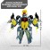 Dinobot robot, transforms, blue color