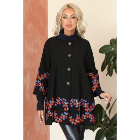Female coat, size 46, black color