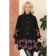 Female coat, size 46, black color