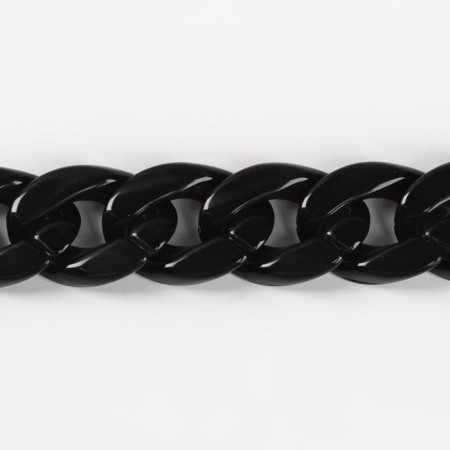 A chain for a bag, plastic, 17 × 23 mm, 120 cm, black color-1