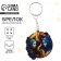 Key keychain wooden "twins", space, 4.5 x 6 cm